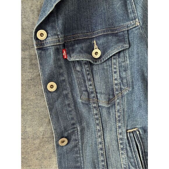 Levi’s Denim Vintage 1980’s Trucker Jacket Women’s Size Large - Picture 6 of 10